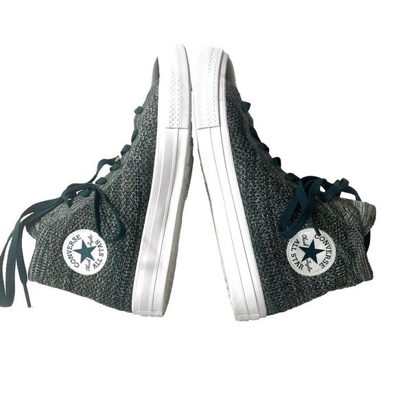Converse All Star Lunarlon High Top Fabric Shoe Mens 9 Lace Up Sneaker Womens 11 - Picture 5 of 11